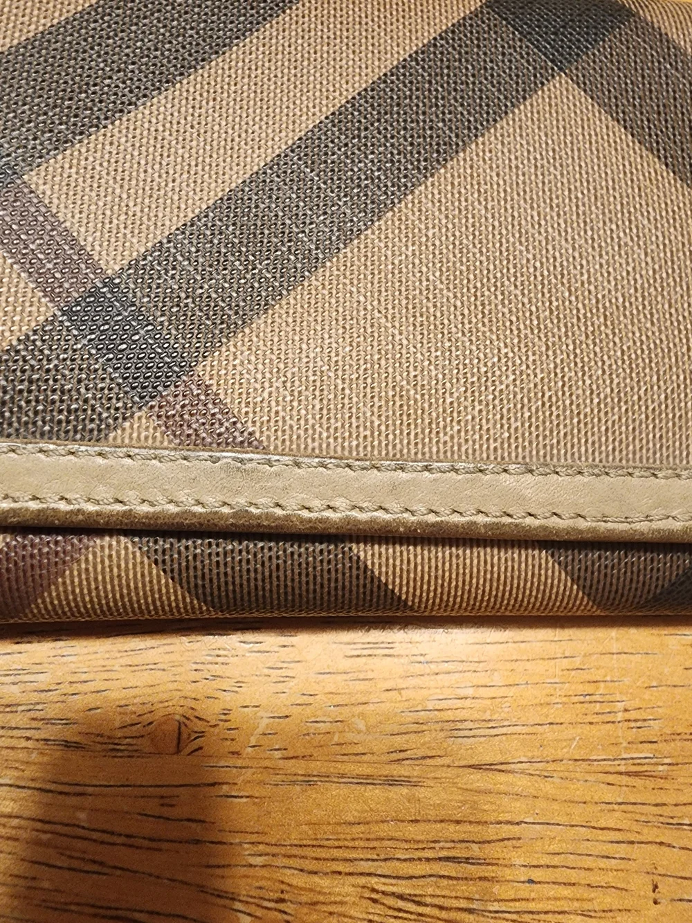 Burberry Smoked Check Continental Wallet